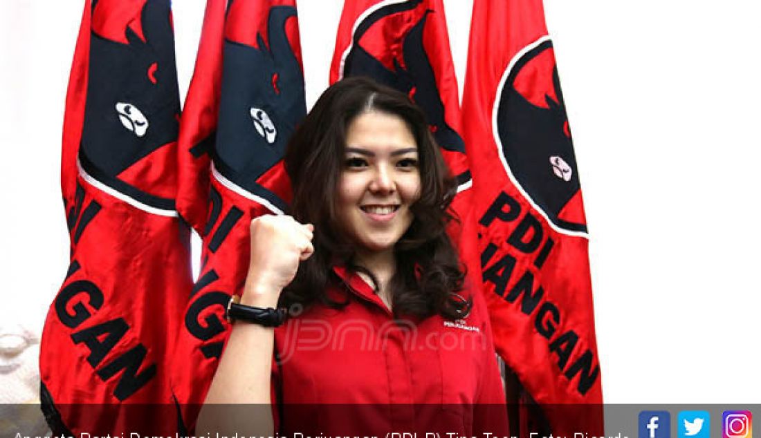 Anggota Partai Demokrasi Indonesia Perjuangan (PDI-P) Tina Toon. - JPNN.com