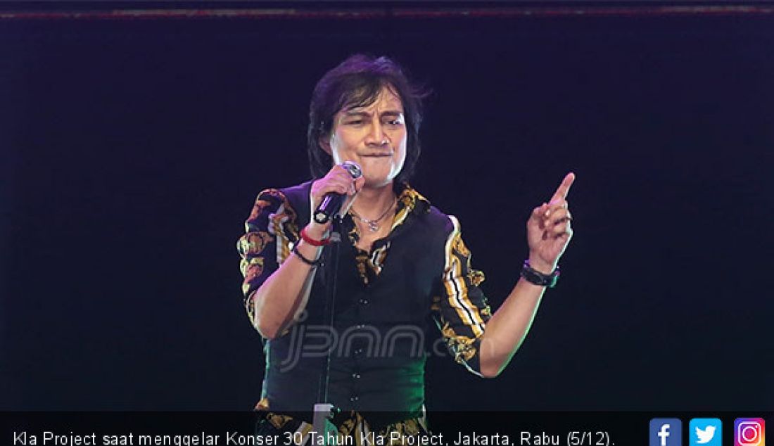 Kla Project saat menggelar Konser 30 Tahun Kla Project, Jakarta, Rabu (5/12). - JPNN.com