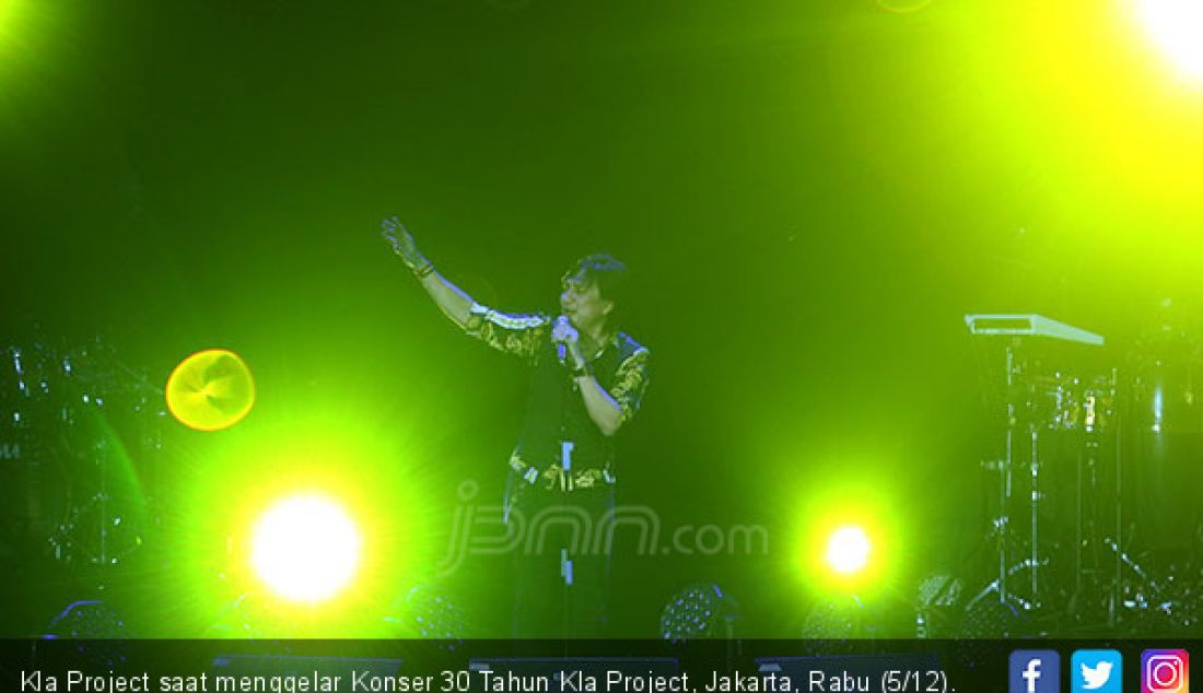 Kla Project saat menggelar Konser 30 Tahun Kla Project, Jakarta, Rabu (5/12). - JPNN.com