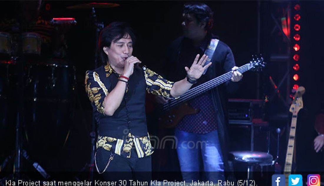 Kla Project saat menggelar Konser 30 Tahun Kla Project, Jakarta, Rabu (5/12). - JPNN.com