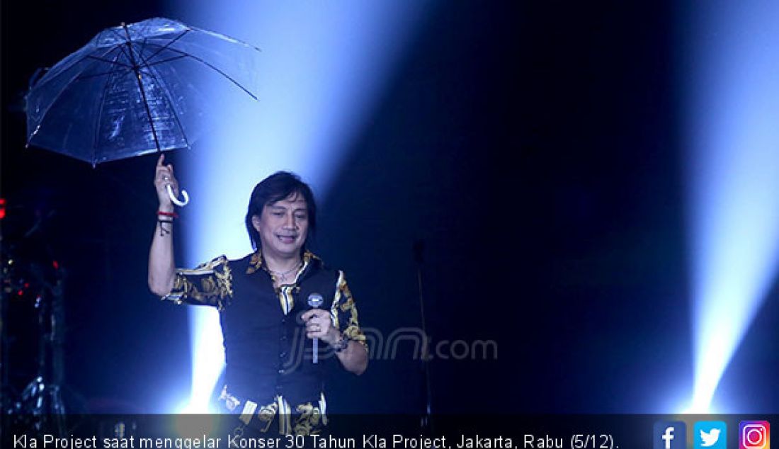 Kla Project saat menggelar Konser 30 Tahun Kla Project, Jakarta, Rabu (5/12). - JPNN.com