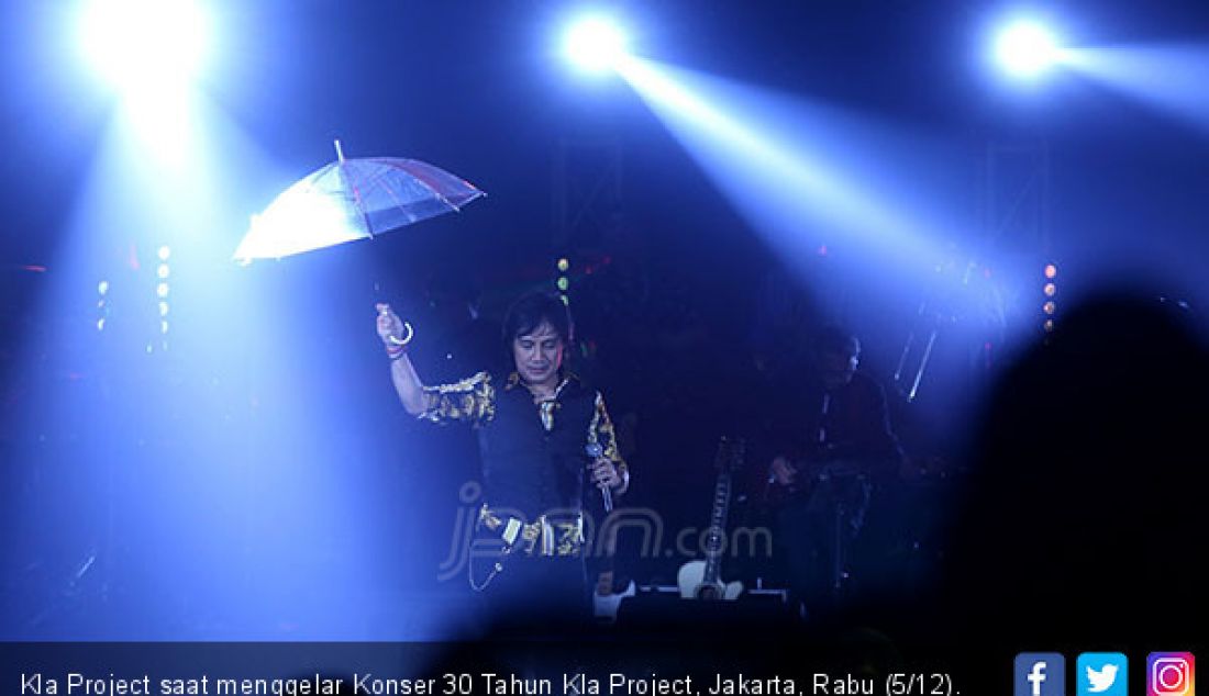 Kla Project saat menggelar Konser 30 Tahun Kla Project, Jakarta, Rabu (5/12). - JPNN.com