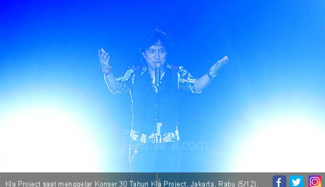 Kla Project saat menggelar Konser 30 Tahun Kla Project, Jakarta, Rabu (5/12). - JPNN.com