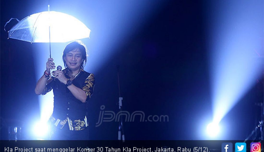 Kla Project saat menggelar Konser 30 Tahun Kla Project, Jakarta, Rabu (5/12). - JPNN.com