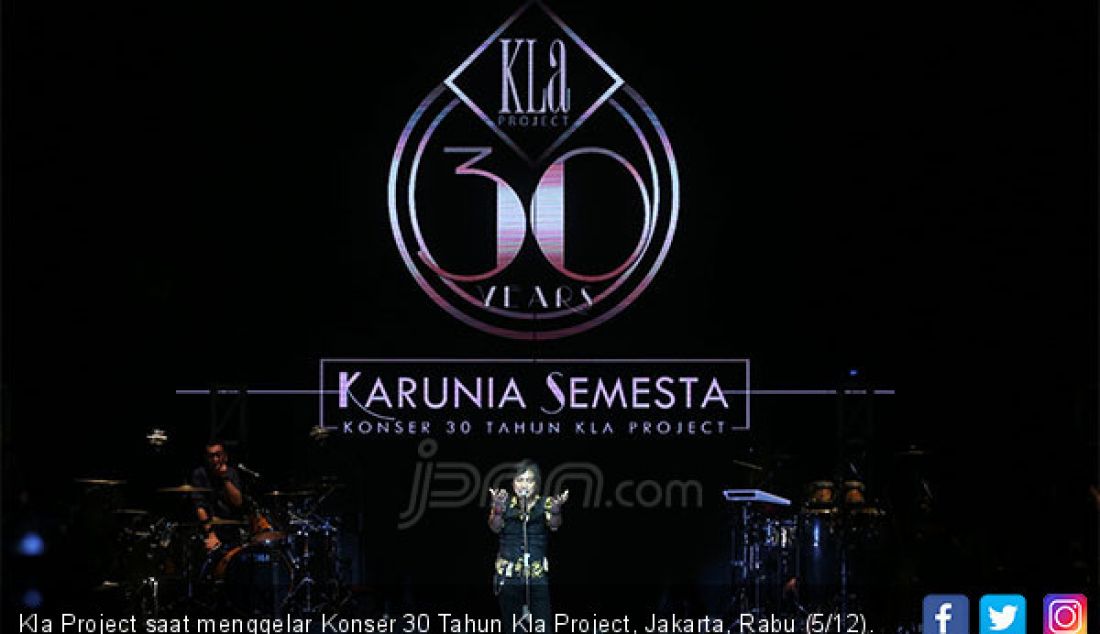 Kla Project saat menggelar Konser 30 Tahun Kla Project, Jakarta, Rabu (5/12). - JPNN.com