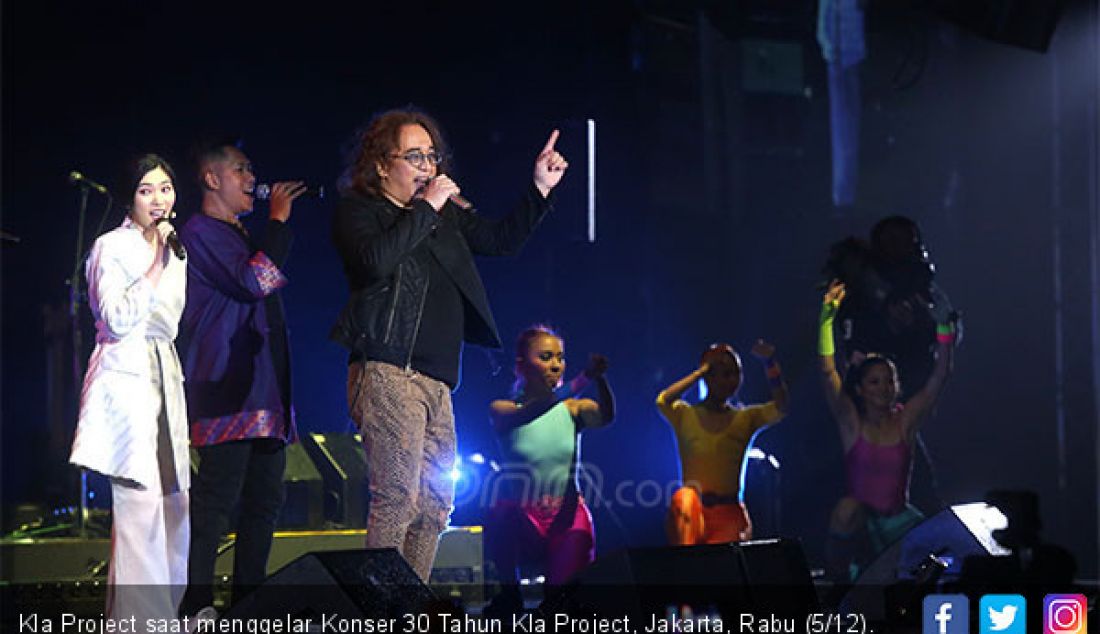 Kla Project saat menggelar Konser 30 Tahun Kla Project, Jakarta, Rabu (5/12). - JPNN.com