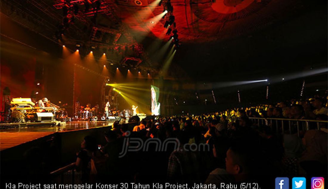 Kla Project saat menggelar Konser 30 Tahun Kla Project, Jakarta, Rabu (5/12). - JPNN.com