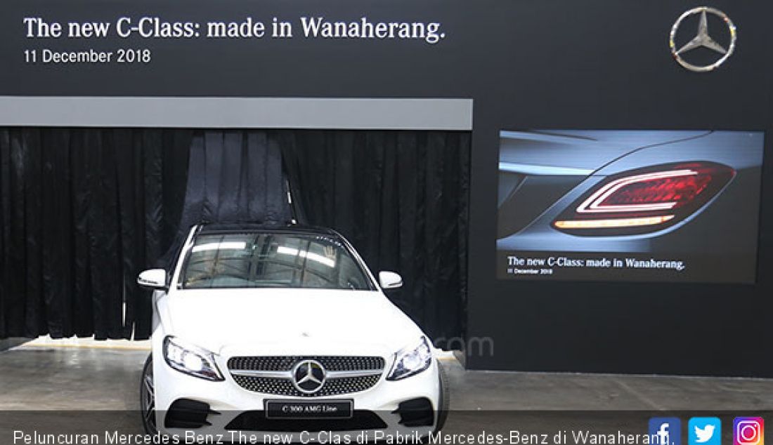 Peluncuran Mercedes Benz The new C-Clas di Pabrik Mercedes-Benz di Wanaherang, Bogor, Selasa (11/12). - JPNN.com