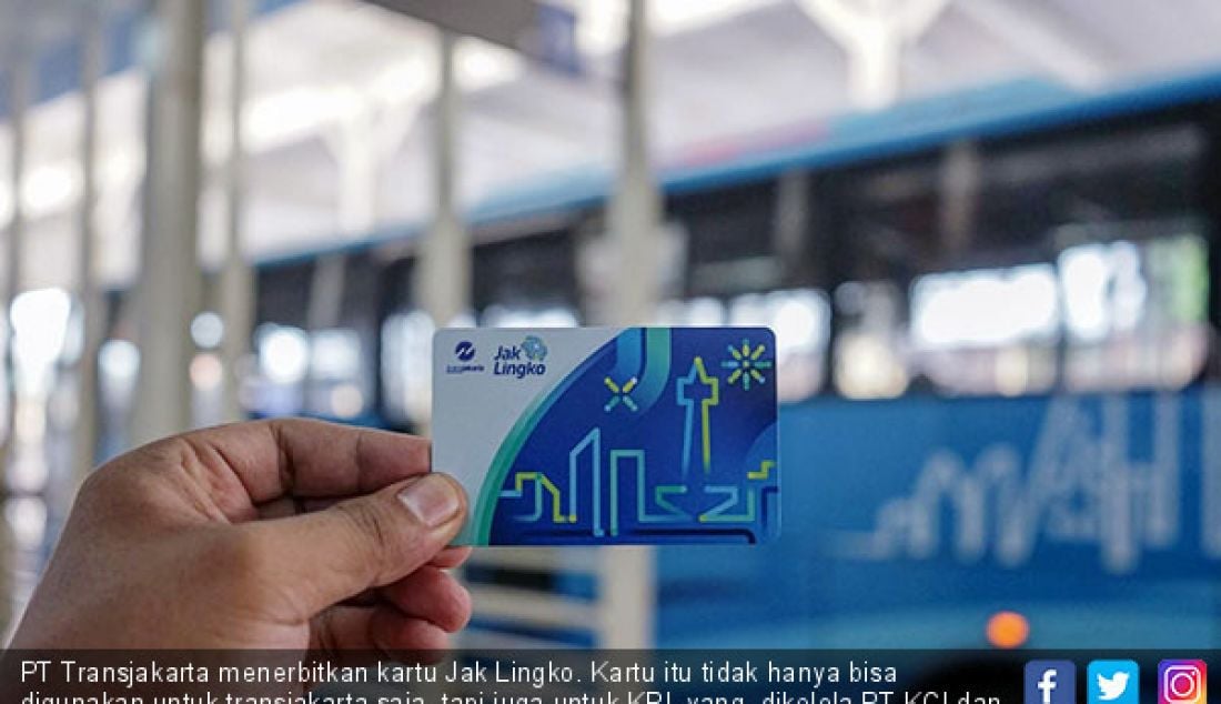 PT Transjakarta menerbitkan kartu Jak Lingko. Kartu itu tidak hanya bisa digunakan untuk transjakarta saja, tapi juga untuk KRL yang dikelola PT KCI dan angkutan lainnya, seperti feeder angkutan kota. - JPNN.com