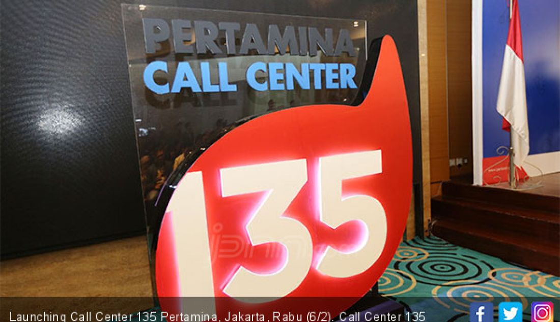 Launching Call Center 135 Pertamina, Jakarta, Rabu (6/2). Call Center 135 tersebut menangani layanan seputar produk Pertamina. - JPNN.com