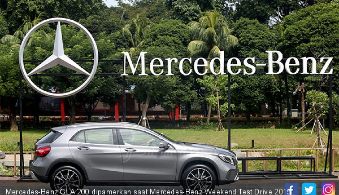 Mercedes-Benz GLA 200 dipamerkan saat Mercedes-Benz Weekend Test Drive 2019, Jakarta, Kamis (7/2). - JPNN.com