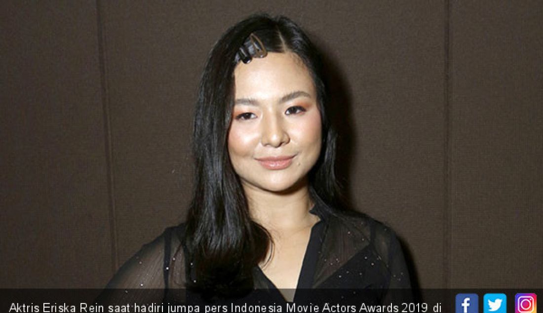 Aktris Eriska Rein saat hadiri jumpa pers Indonesia Movie Actors Awards 2019 di Jakarta, Selasa (19/2). - JPNN.com