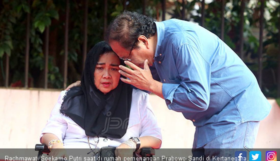 Rachmawati Soekarno Putri saat di rumah pemenangan Prabowo-Sandi di Kertanegara, Jakarta, Rabu (17/4). - JPNN.com