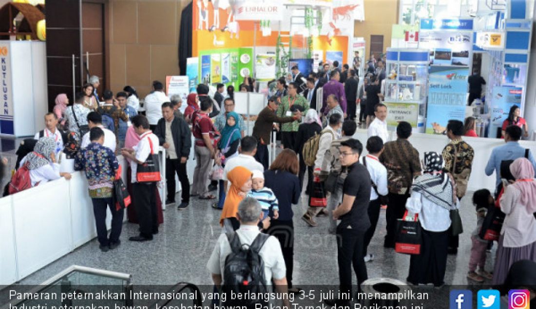 Pameran peternakkan Internasional yang berlangsung 3-5 juli ini, menampilkan Industri peternakan hewan, kesehatan hewan, Pakan Ternak dan Perikanan ini diikuti 25 negara yang dapat memberikan perkembangan industri peternak di Indonesia. - JPNN.com