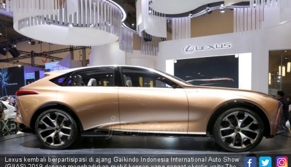 Lexus kembali berpartisipasi di ajang Gaikindo Indonesia International Auto Show (GIIAS) 2019 dengan menghadirkan mobil konsep yang sangat eksotis yaitu The Lexus LF-1 Limitless di ICE BSD, Tanggerang Selatan, Jumat (19/7). - JPNN.com