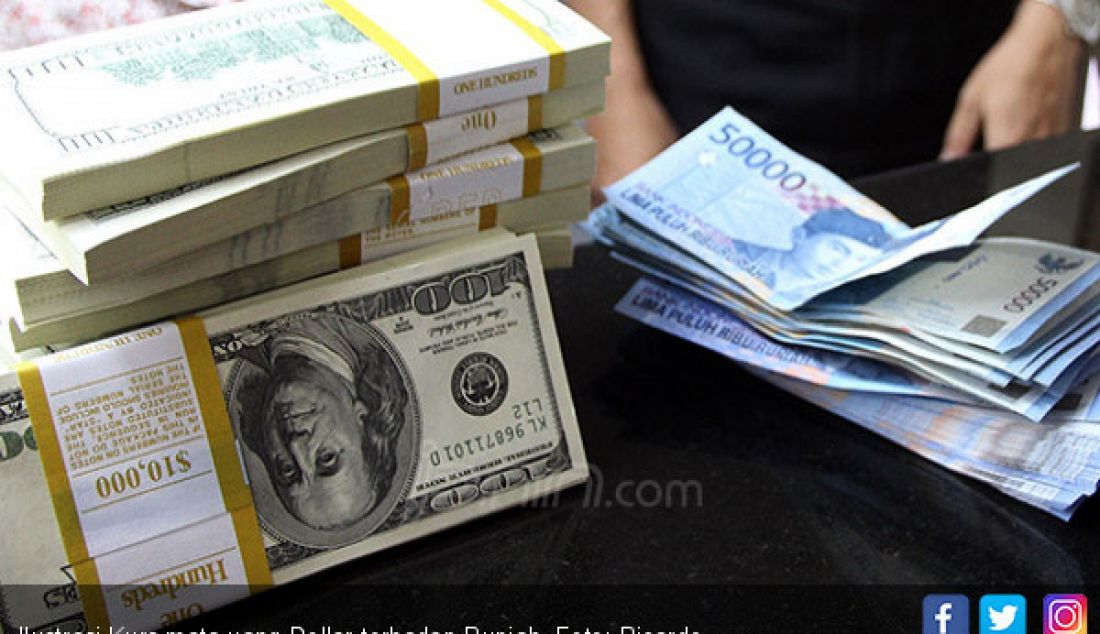 Ilustrasi Kurs mata uang Dollar terhadap Rupiah. - JPNN.com