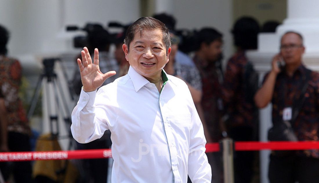 Suharso Monoarfa saat keluar dari Istana Negara, Jakarta, Selasa (22/10). - JPNN.com