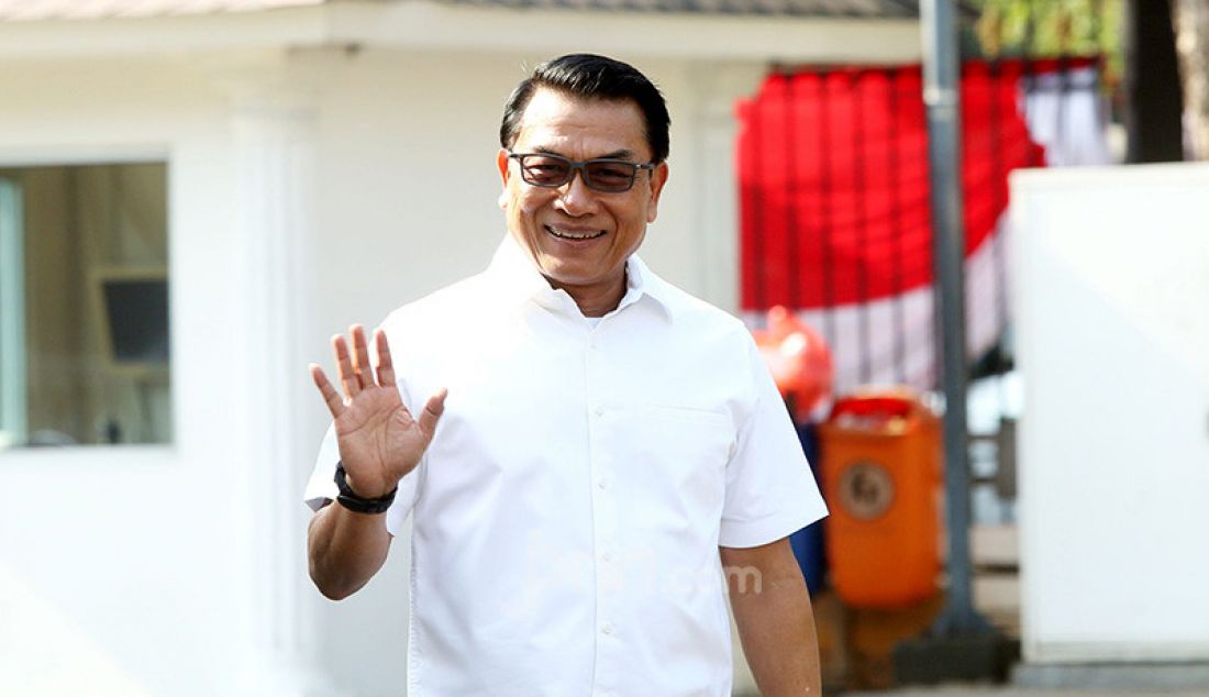 Moeldoko saat tiba di Istana Negara, Jakarta, Selasa (22/10). - JPNN.com