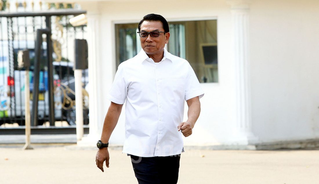 Moeldoko saat tiba di Istana Negara, Jakarta, Selasa (22/10). - JPNN.com