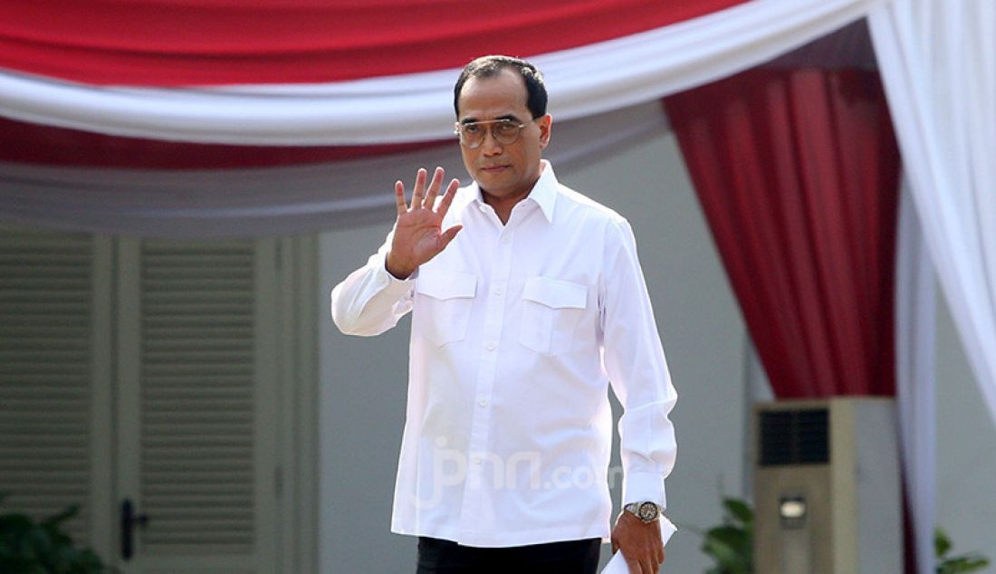 Budi Karya Sumadi saat tiba di Istana Negara, Jakarta, Selasa (22/10). - JPNN.com