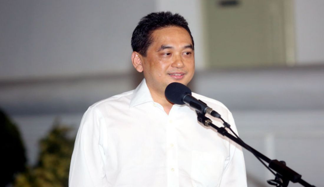 Agus Suparmanto saat tiba di Istana Negara, Jakarta, Selasa (22/10). - JPNN.com
