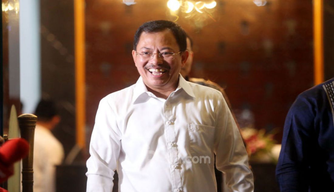 Kepala RSPAD Gatot SubrotoTerawan Agus Putranto saat keluar dari Istana Negara, Jakarta, Selasa (22/10). - JPNN.com