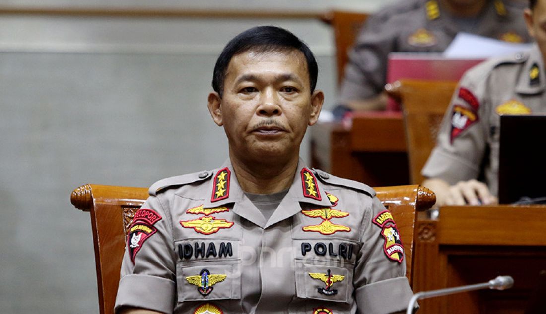 Calon Kapolri Komjen Idham Azis mengikuti Fit n Proper Tes Calon Kapolri di Ruang Rapat Komisi III DPR, Jakarta, Rabu (30/10). - JPNN.com