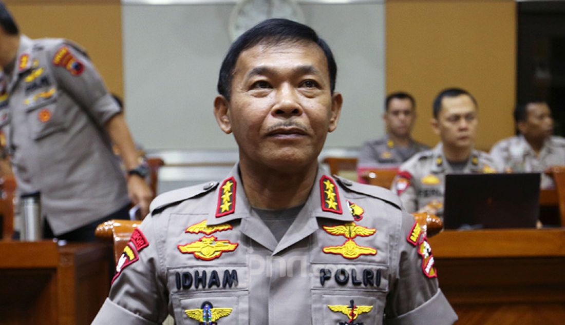 Calon Kapolri Komjen Idham Azis mengikuti Fit n Proper Tes Calon Kapolri di Ruang Rapat Komisi III DPR, Jakarta, Rabu (30/10). - JPNN.com