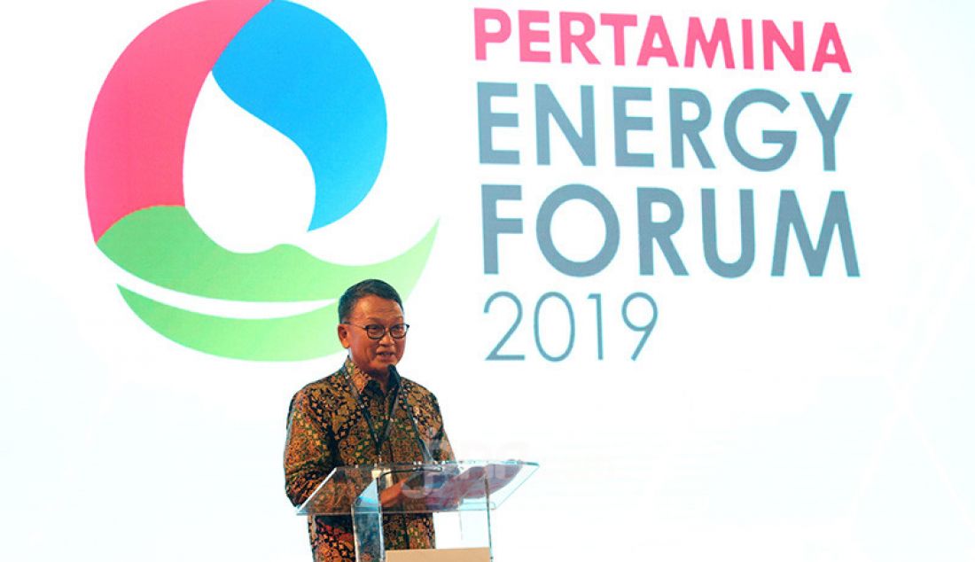 Menteri ESDM Arifin Tasrif membuka Pertamina Energy Forum, Jakarta, Selasa (26/11). - JPNN.com