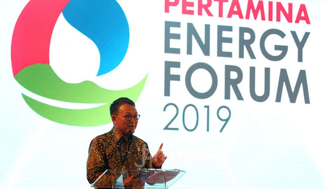 Menteri ESDM Arifin Tasrif membuka Pertamina Energy Forum, Jakarta, Selasa (26/11). - JPNN.com