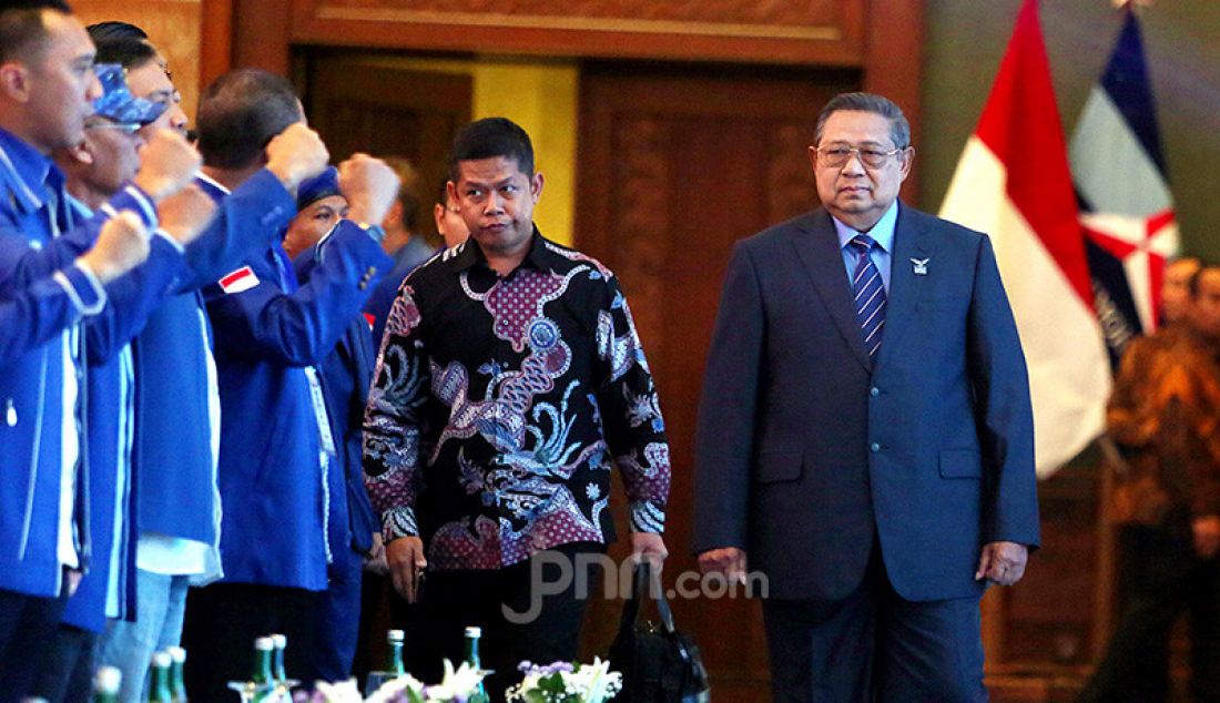 Ketua Umum Partai Demokrat Susilo Bambang Yudhoyono pada acara Refleksi Pergantian Tahun 2019, Jakarta, Rabu (11/12). - JPNN.com