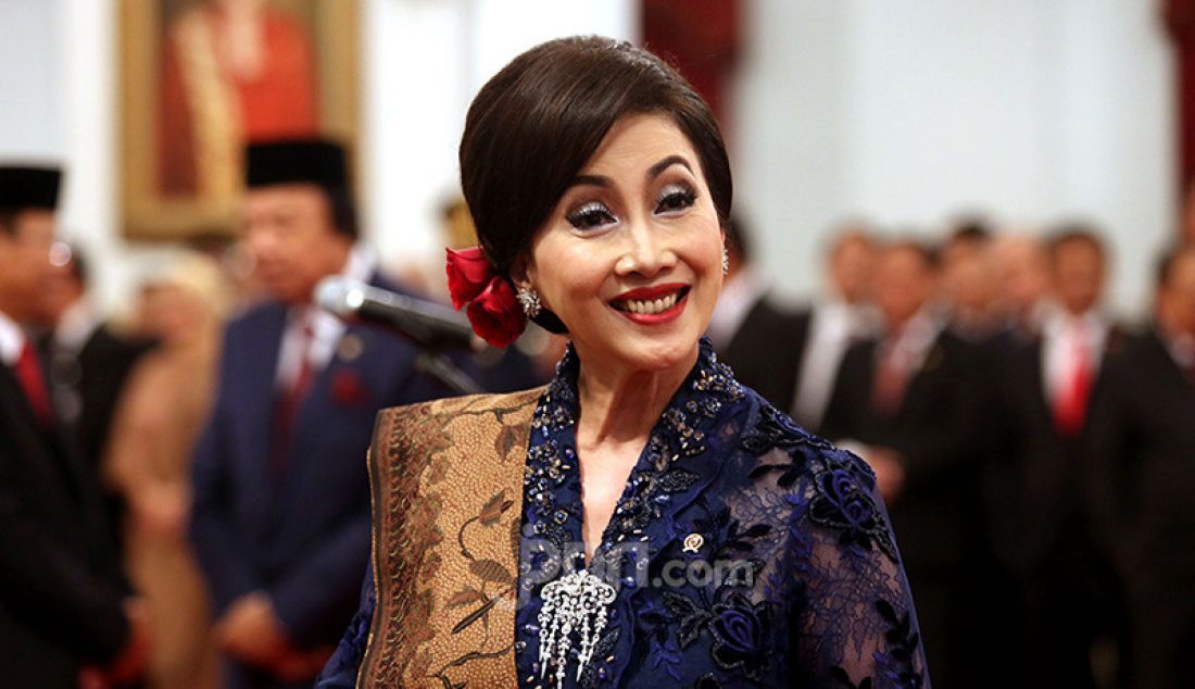 Putri Kuswisnu Wardani saat akan mengikuti pelantikan sebagai anggota Wantimpres di Istana, Jakarta, Jumat (13/12). - JPNN.com