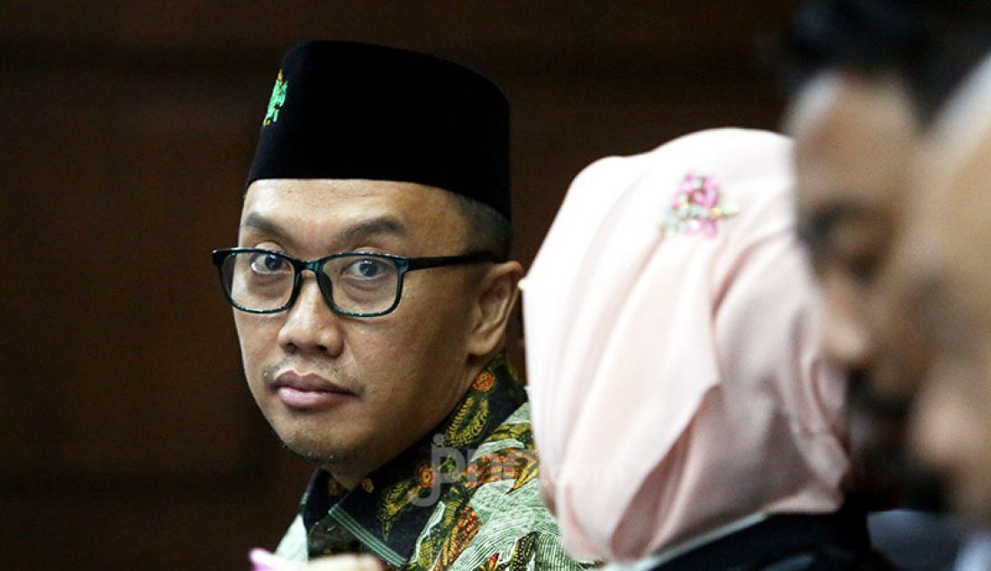 Terdakwa kasus suap pengurusan dana hibah KONI dan gratifikasi, mantan Menpora Imam Nahrawi menjalani sidang pemeriksaan saksi di Pengadilan Tipikor, Jakarta, Jumat, (21/2). - JPNN.com