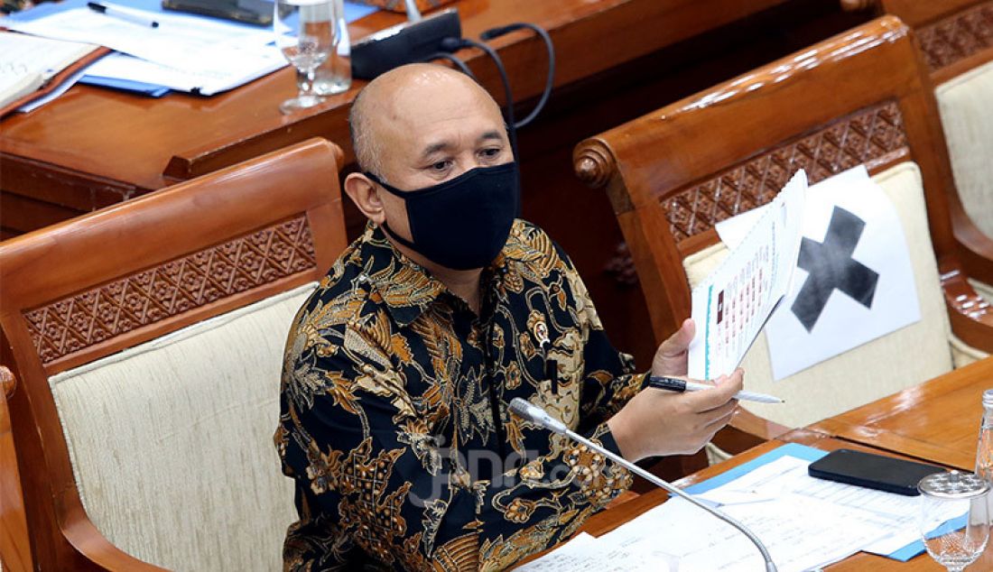 Menteri Koperasi dan UKM Teten Masduki mengikuti rapat kerja dengan Komisi VI DPR, Jakarta, Kamis (27/8). Rapat ini membahas laporan keuangan Kementerian Koperasi dan UKM dan Kemendag APBN TA 2019 dan Realisasi Anggaran TA 2020. - JPNN.com