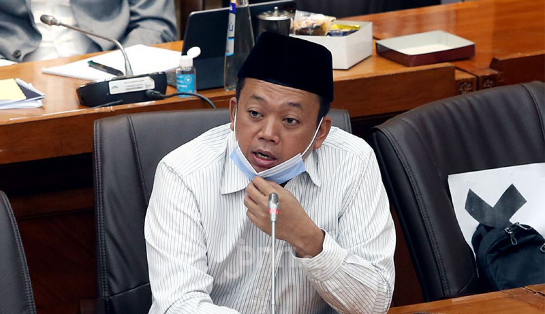 Anggota Komisi VI DPR Nusron Wahid mengikuti rapat kerja dengan Komisi VI DPR, Jakarta, Kamis (27/8). Rapat ini membahas laporan keuangan Kementerian Koperasi dan UKM dan Kemendag APBN TA 2019 dan Realisasi Anggaran TA 2020. - JPNN.com