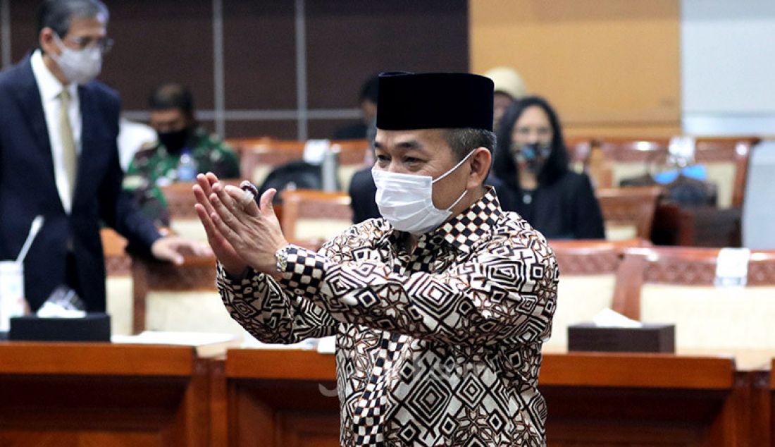 Anggota Komisi I DPR RI Jazuli Juwaini mengikuti mengikuti rapat kerja dengan Wamenhan, Wanmenlu dan Kemenkominfo, Jakarta, Rabu (2/9). Rapat ini membahas evaluasi anggaran 2019. - JPNN.com