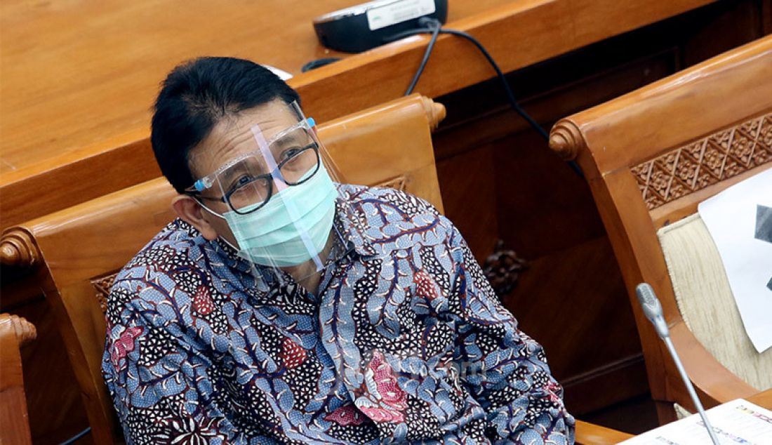 Direktur Utama PT PAL Indonesia (Persero) Budiman Saleh mengikuti rapat dengar pendapat dengan Komisi VI DPR, Jakarta, Rabu (9/9). Rapat ini membahas penyertaan modal negara Tahun 2021. - JPNN.com