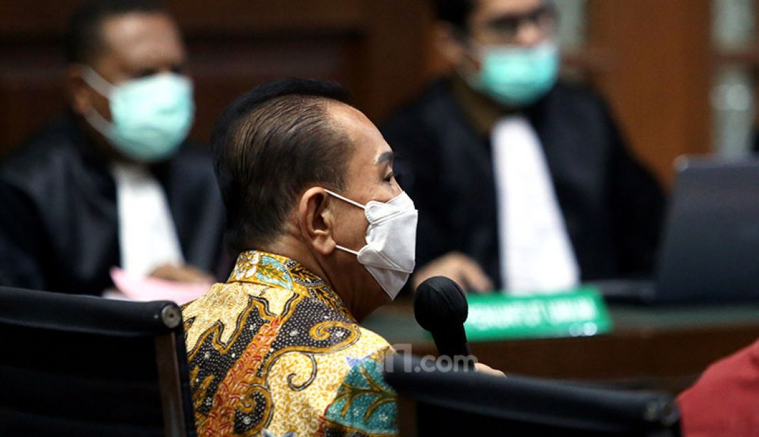 Jaksa penuntut umum menghadirkan Djoko S Tjandra sebagai saksi pada persidangan terhadap Pinangki Sirna Malasari di Pengadilan Tipikor Jakarta, Senin (9/11). - JPNN.com