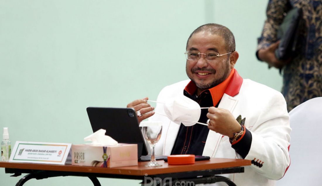 Sekretaris Jenderal PKS Habib Aboe Bakar Al Habsy dalam pertemuan bertitel Silaturahmi Kebangsaan di DPP PKB, Jakarta Pusat, Rabu (28/4). - JPNN.com