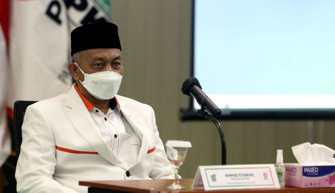 Presiden PKS Ahmad Syaikhu menghadiri pertemuan bertitel Silaturahmi Kebangsaan di DPP PKB, Jakarta Pusat, Rabu (28/4). - JPNN.com