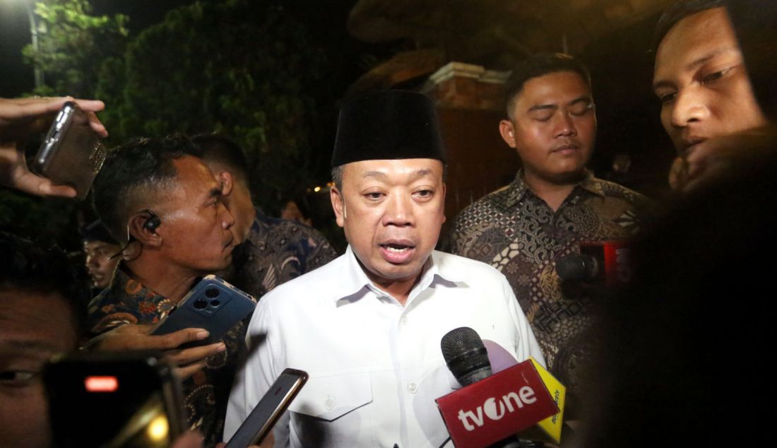 Nusron Wahid seusai mengikuti pembekalan calon menteri di Padepokan Garuda Yaksa, Hambalang, Kabupaten Bogor, Jawa Barat, Rabu (16/10). - JPNN.com