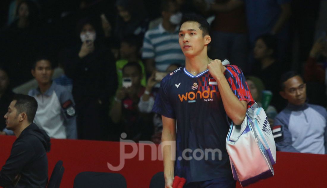 Tunggal putra Indonesia Jonatan Christie di Daihatsu Indonesia Masters 2025. - JPNN.com