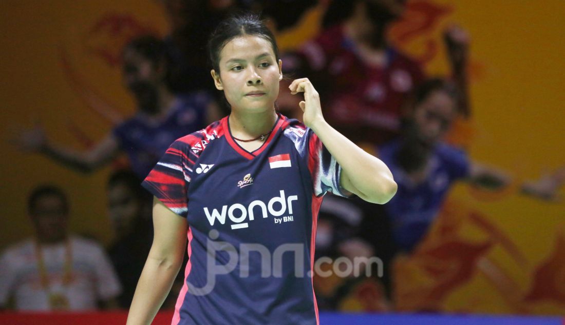 Tunggal putri Indonesia Komang Ayu Cahya Dewi di Daihatsu Indonesia Masters 2025. - JPNN.com