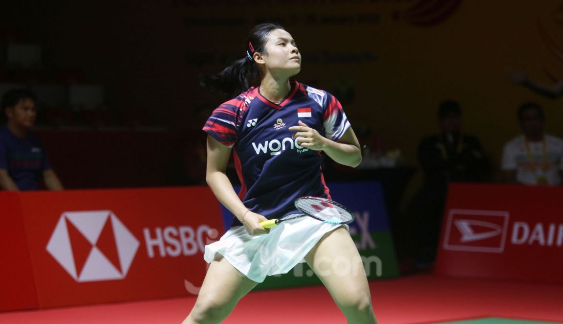 Tunggal putri Indonesia Komang Ayu Cahya Dewi di Daihatsu Indonesia Masters 2025. - JPNN.com