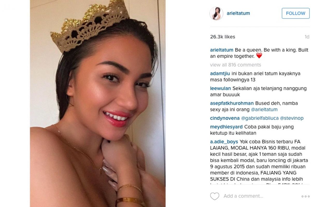 JANGAN DI-KLIK! Ariel Tatum Topless di Foto Ini, Basah Lagi