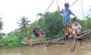 Rusak Parah, Jembatan Gantung ini Luput dari Perhatian Pemkot Bengkulu