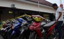 Razia, Polresta Cirebon Amankan Puluhan Sepeda Motor Bodong