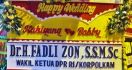 Tuh, Karangan Bunga dari Fadli Zon untuk Kahiyang-Bobby - JPNN.com