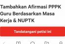 Jumlah Tanda Tangan Petisi Tambahkan Afirmasi PPPK Naik, Tetapi tak Signifikan - JPNN.com