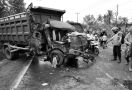 Kecelakaan Beruntun di Muaro Jambi, Lihat Kondisi Dump Truck Ini, Mengerikan - JPNN.com